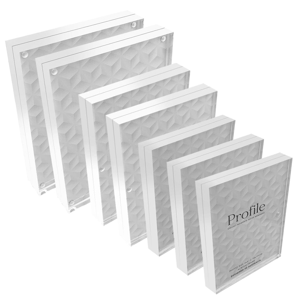 Newtown Acrylic Photo Display Block Set - Pack of 7