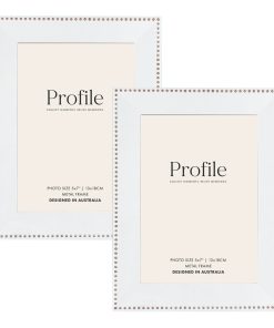 Noble White Metal Frame Value Pack 5x7 (2 pack bundle)