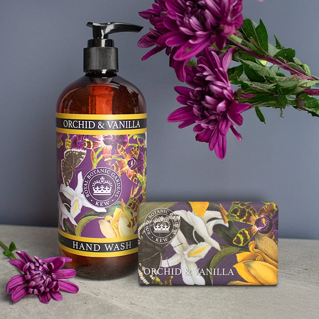 Orchid & Vanilla Hand Wash & Soap Bar Bundle - Royal Kew Gardens - Image 2