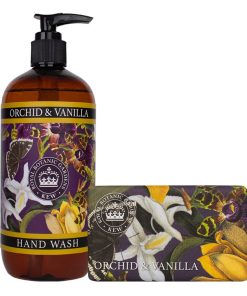 Orchid & Vanilla Hand Wash & Soap Bar Bundle - Royal Kew Gardens