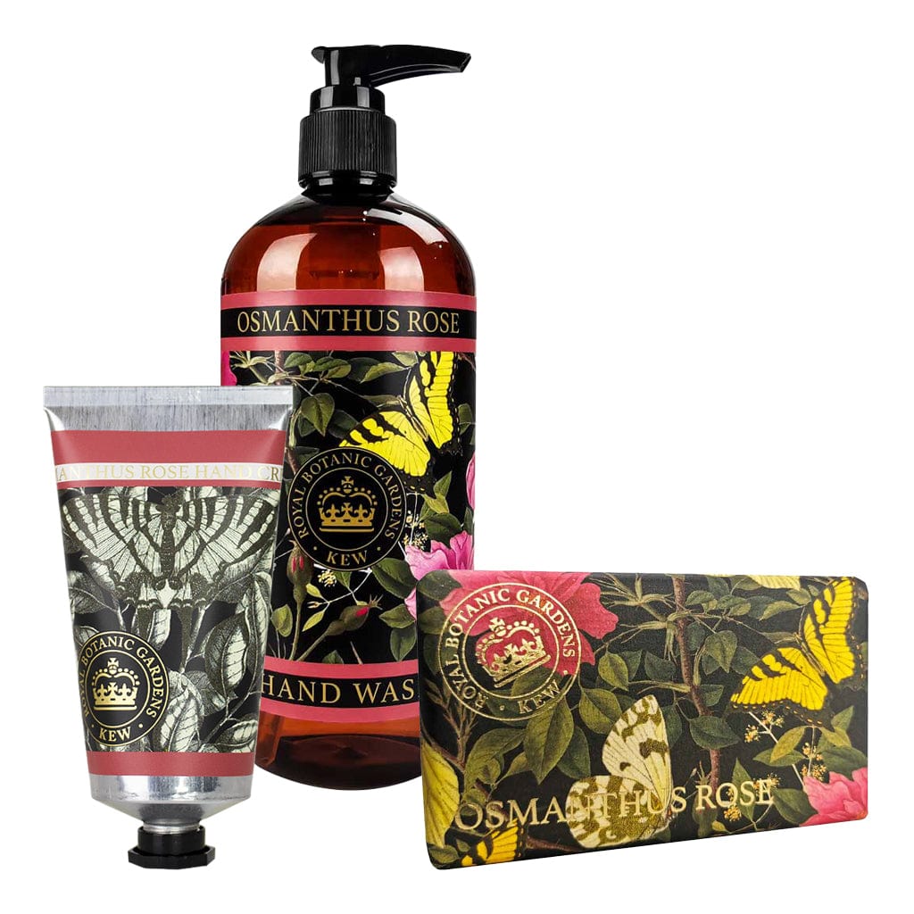 Osmanthus Rose Hand Cream, Soap & Wash Bundle - Royal Kew Gardens
