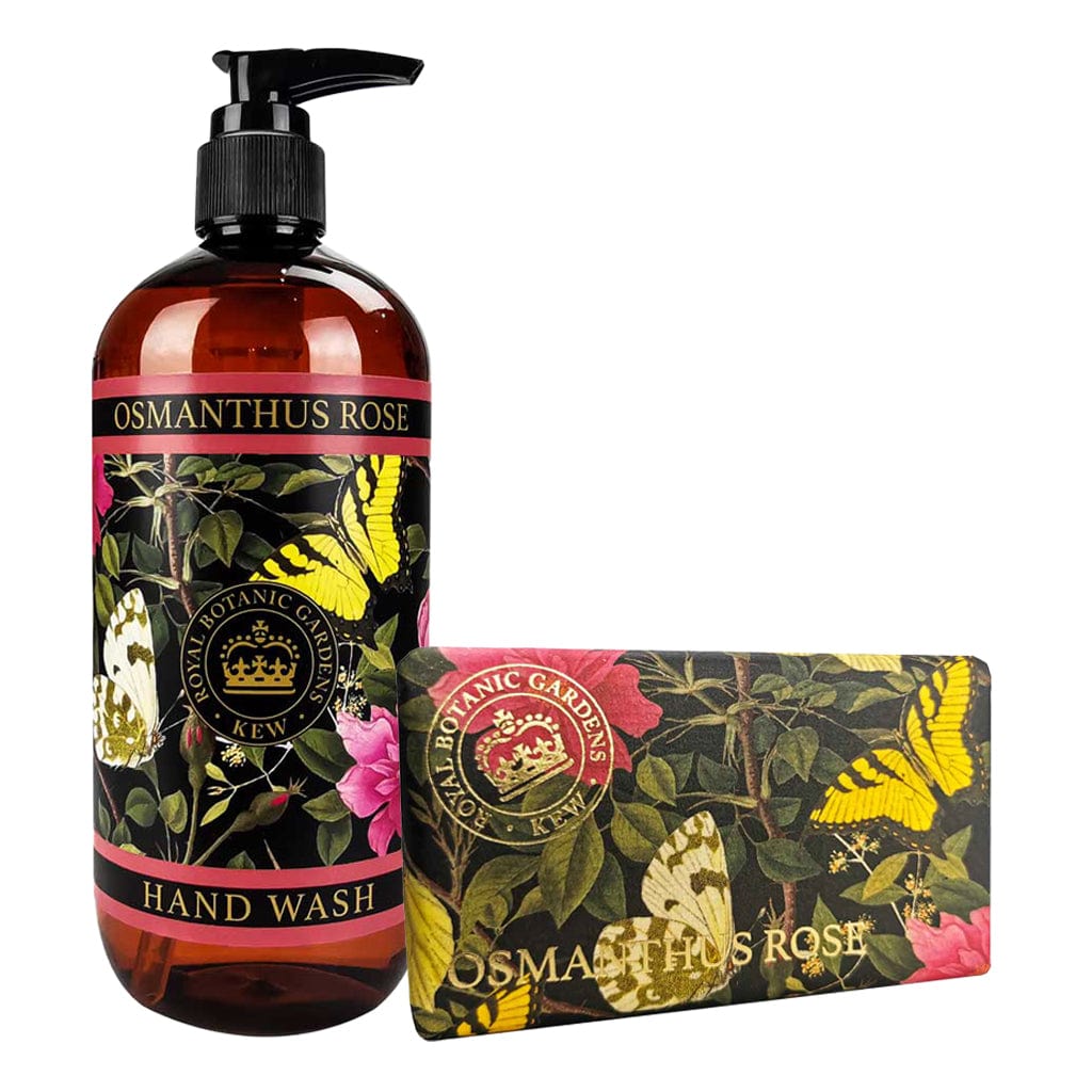 Osmanthus Rose Hand Wash & Soap Bar Bundle - Royal Kew Gardens