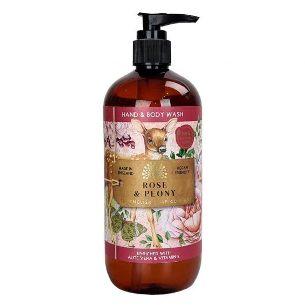 Rose & Peony Hand Cream, Soap & Wash Bundle - The English Soap Company - Image 3