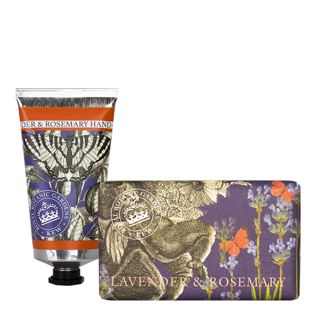 Rosemary & Lavender Hand Cream & Soap Bundle - Royal Kew Gardens