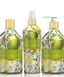 Rudy Bergamot Bath & Body Gift Set – Body Wash, Hand Soap & Body Mist