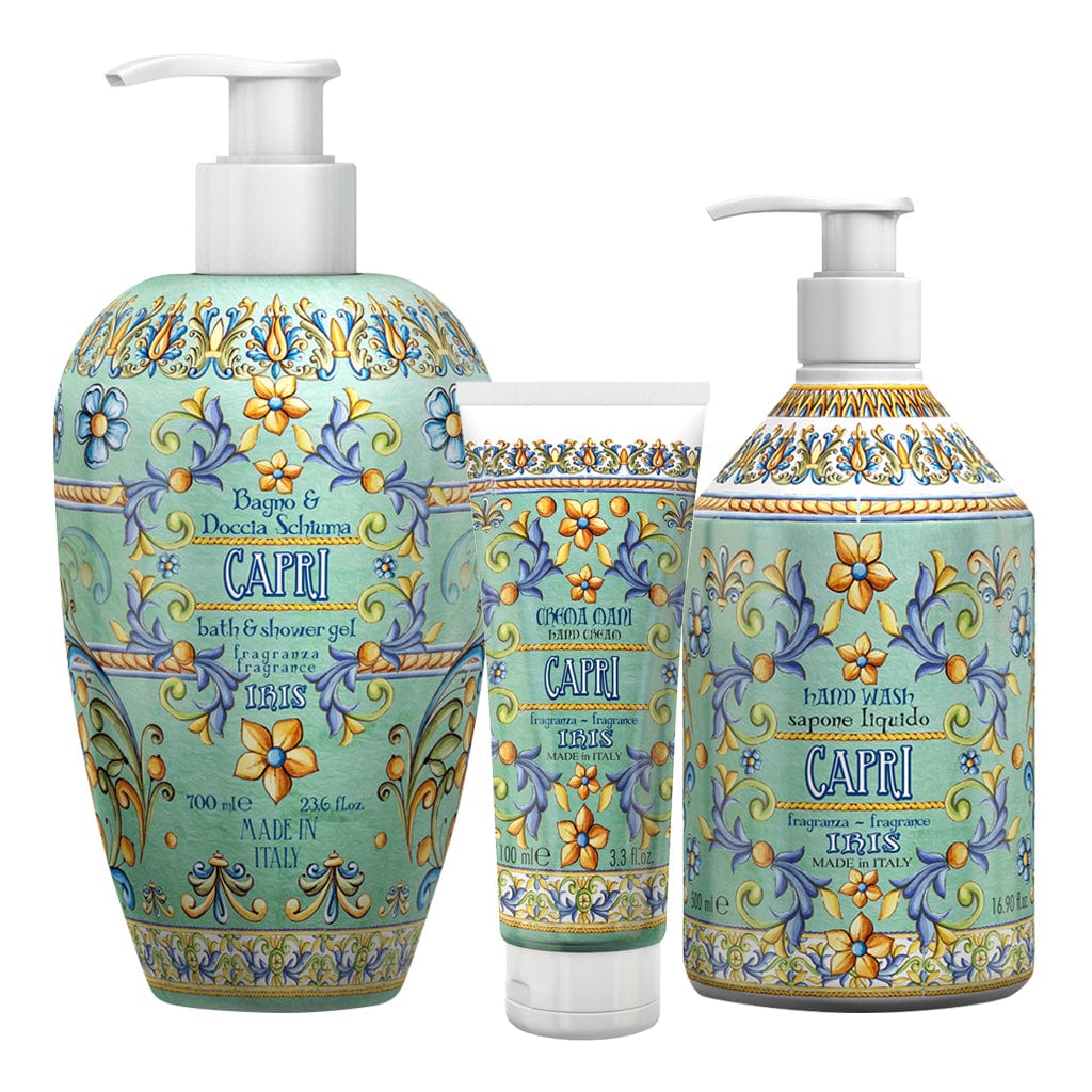 Rudy Capri Bath & Body Gift Set – Body Wash, Hand Wash & Hand Cream