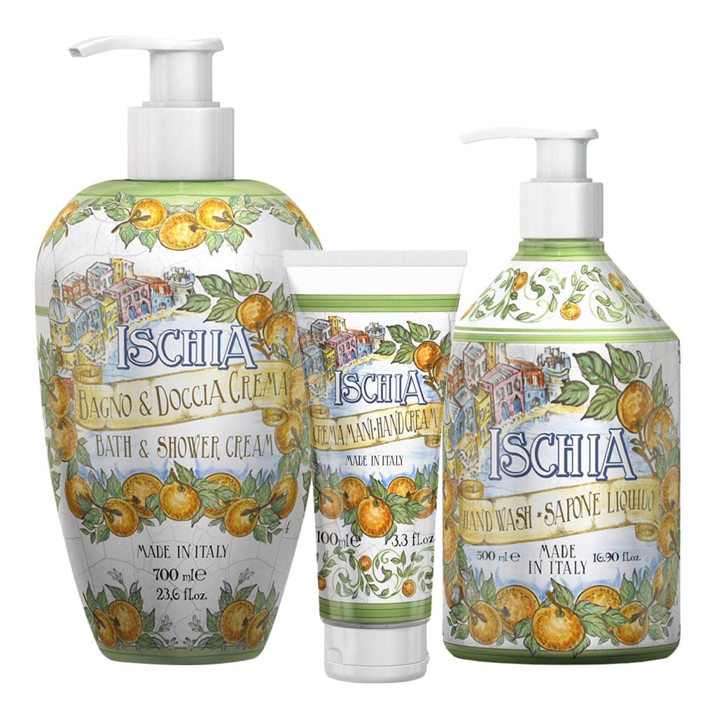 Rudy Ischia Bath & Body Gift Set – Body Wash, Hand Wash & Hand Cream