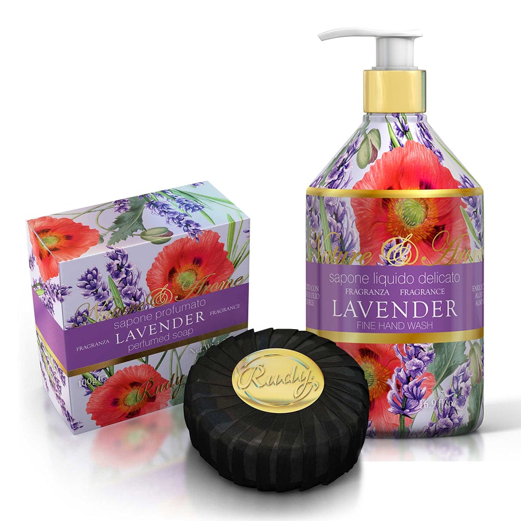 Rudy Lavender Hand Care Duo Gift Set – Hand Soap & Soap Bar