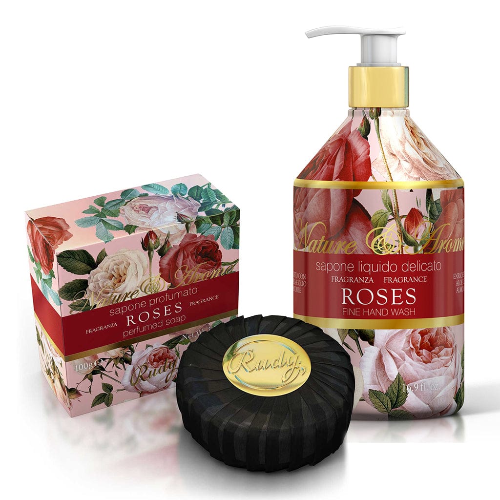 Rudy Rose Hand Care Duo Gift Set – Hand Soap & Soap Bar