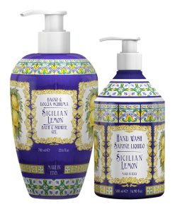 Rudy Sicilian Lemon Bath & Body Duo Gift Set – Body Wash & Hand Wash