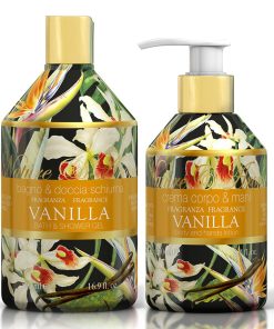Rudy Vanilla Bath & Body Duo Gift Set – Body Wash & Hand & Body Lotion