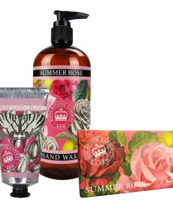 Summer Rose Hand Cream, Soap & Wash Bundle - Royal Kew Gardens