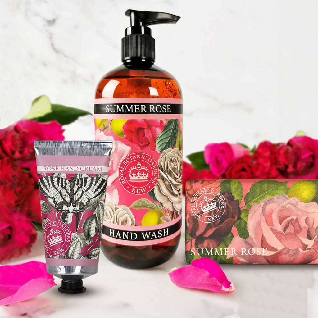 Summer Rose Hand Cream, Soap & Wash Bundle - Royal Kew Gardens - Image 2