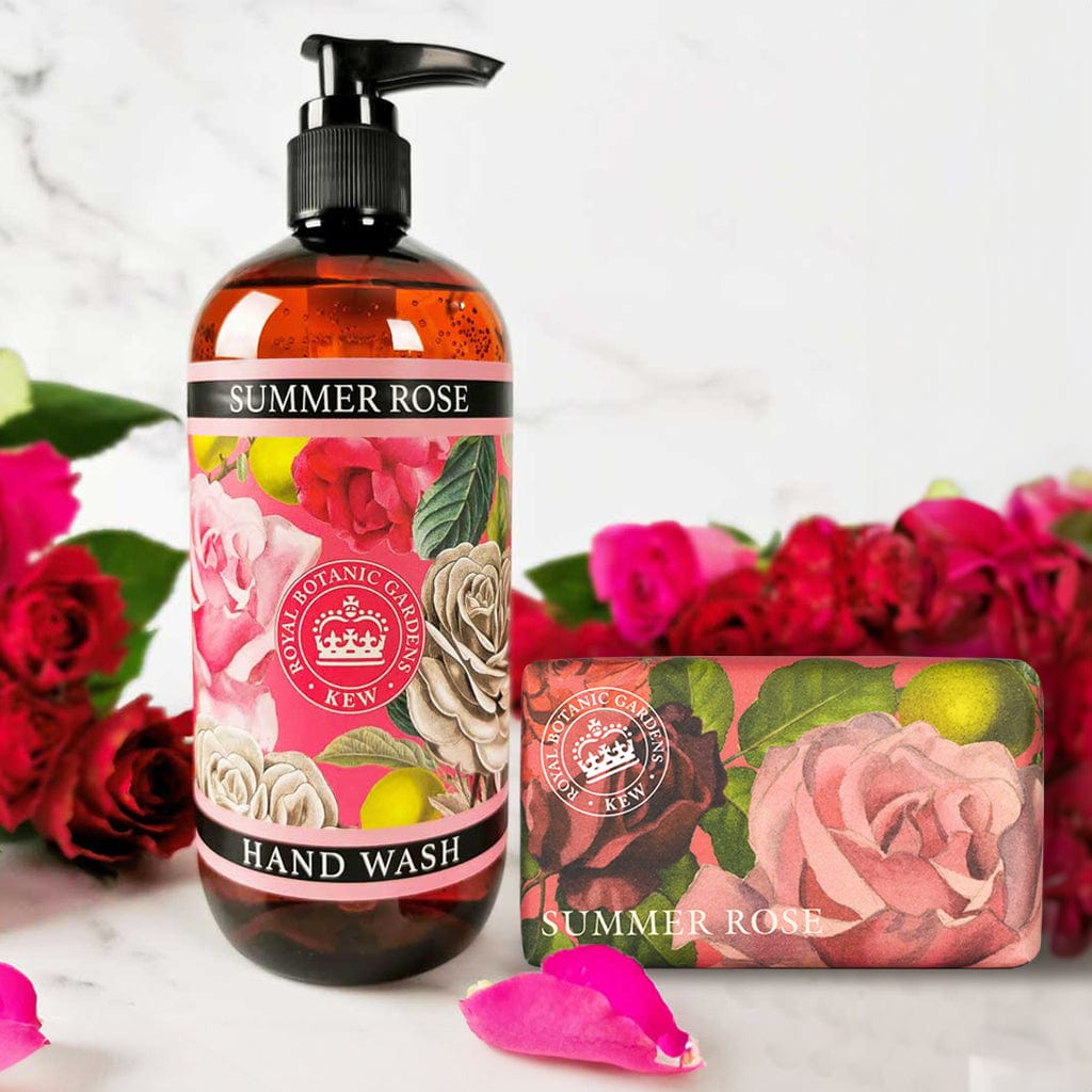 Summer Rose Hand Wash & Soap Bar Bundle - Royal Kew Gardens - Image 2